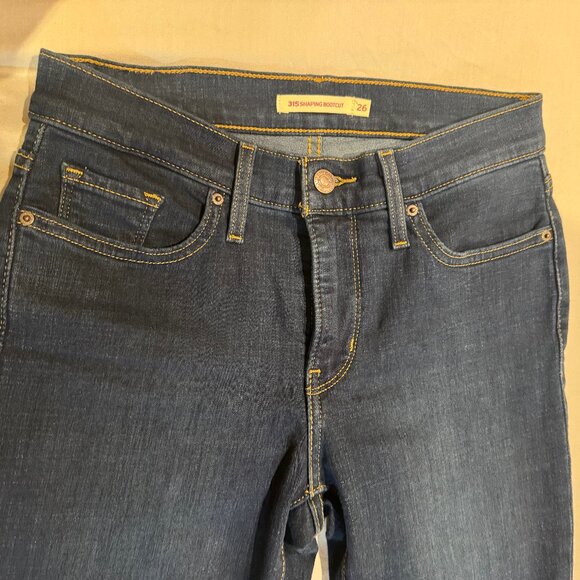 Levi's 315 Shaping Mid-Rise Bootcut Women's Jeans 26 - Picture 5 of 7